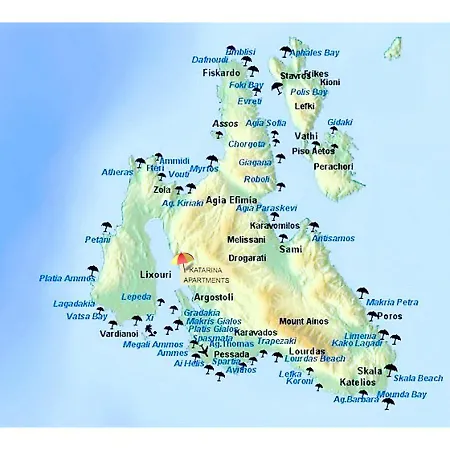 Katarina Kefalonia - Sea View شقة *